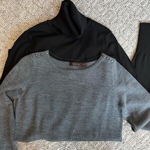 Bundle! The Limited Women's Black and Gray Sweaters sz M